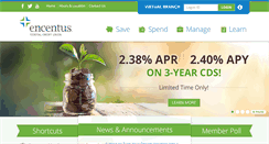 Desktop Screenshot of encentusfcu.org